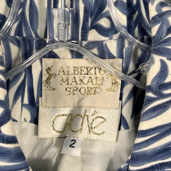 Alberto Makali Sport Cache Womens & Cropped Button Blazer Jacket Size 2 Long Sle - Picture 3 of 10